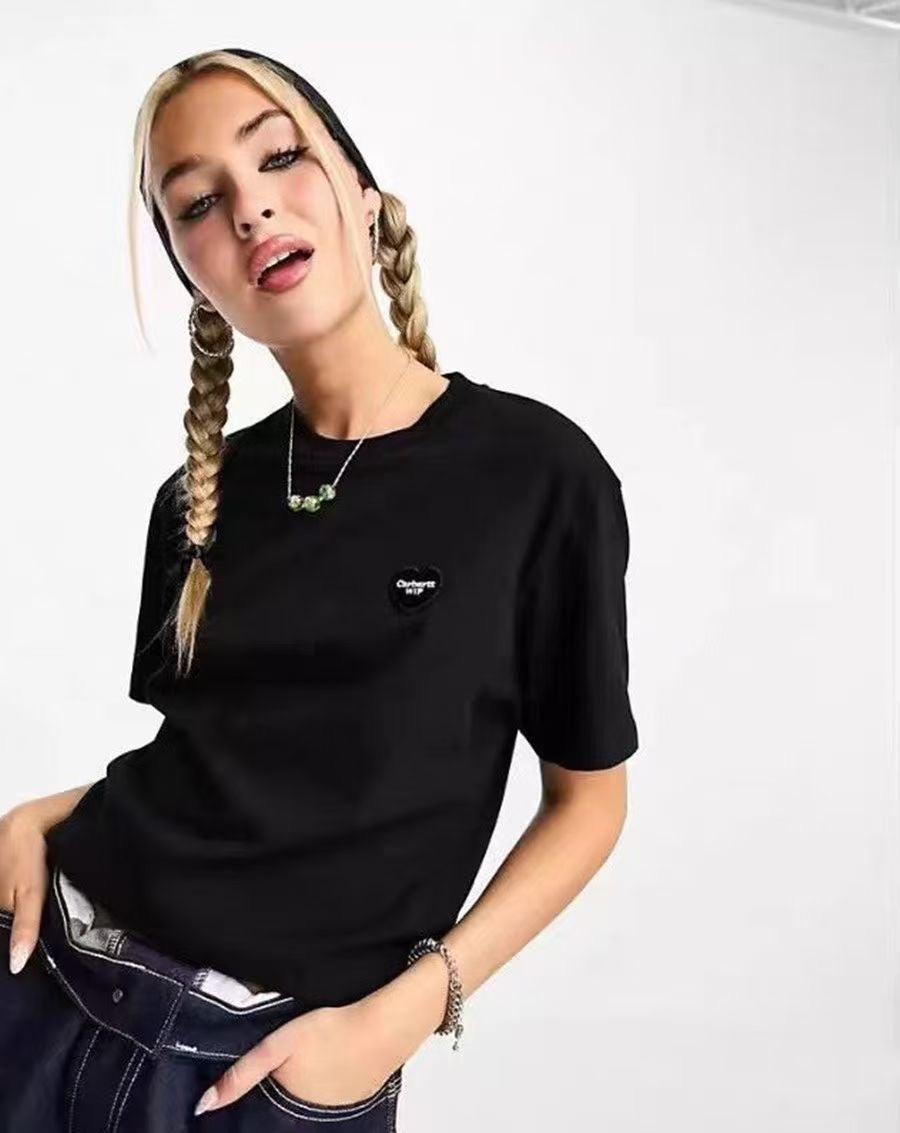 Carhartt 心心logo tee