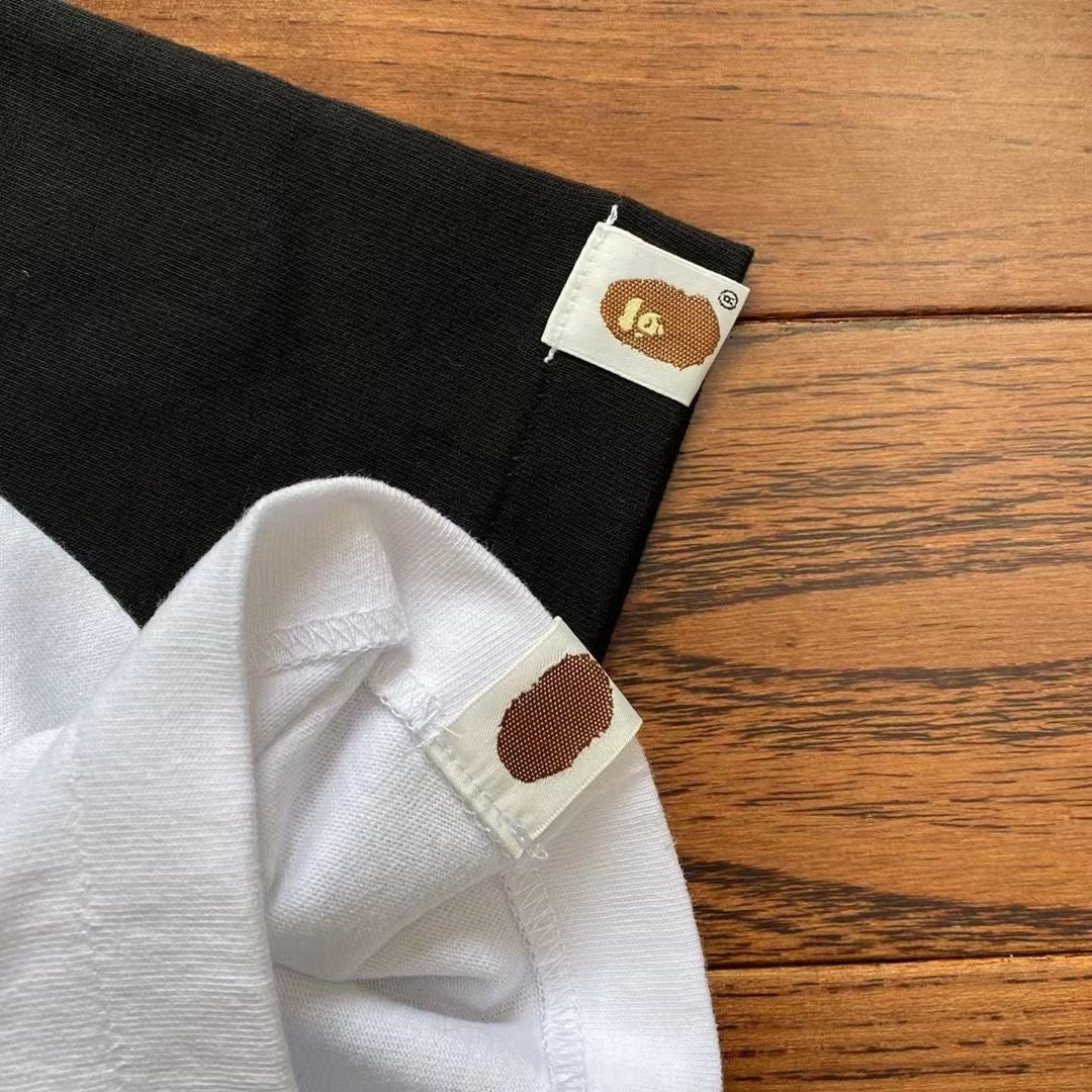 A bathing ape 閃粉印花tee