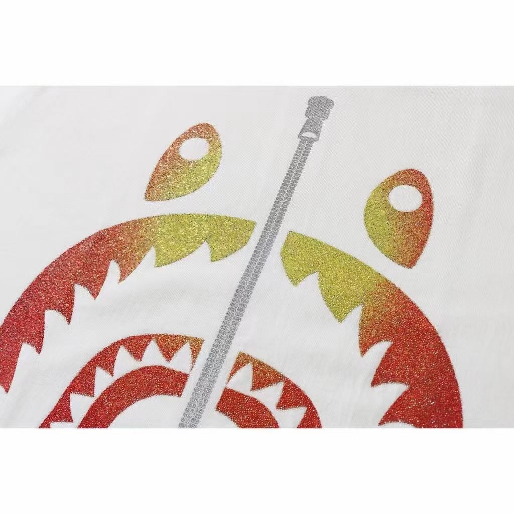A bathing ape 閃粉印花tee