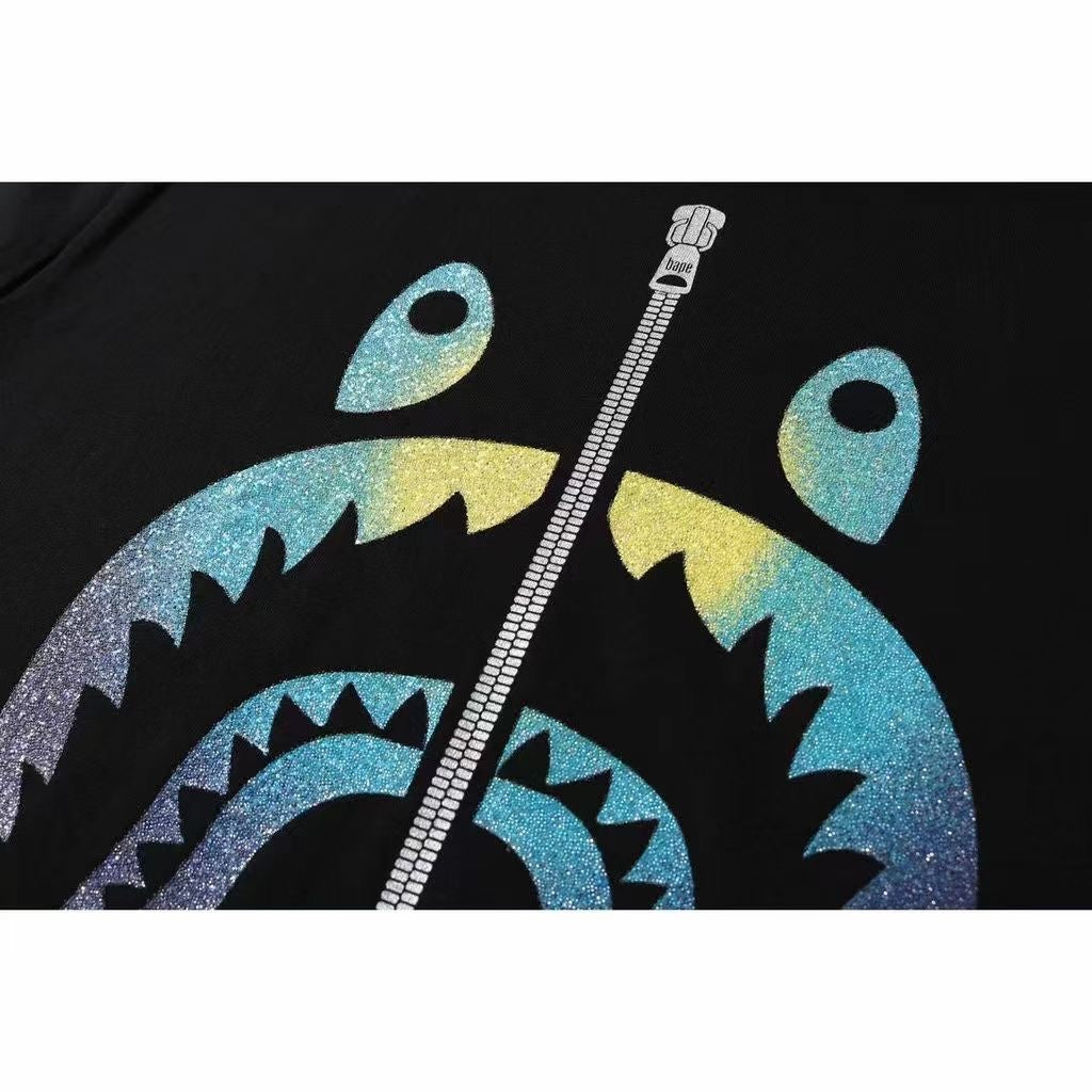 A bathing ape 閃粉印花tee