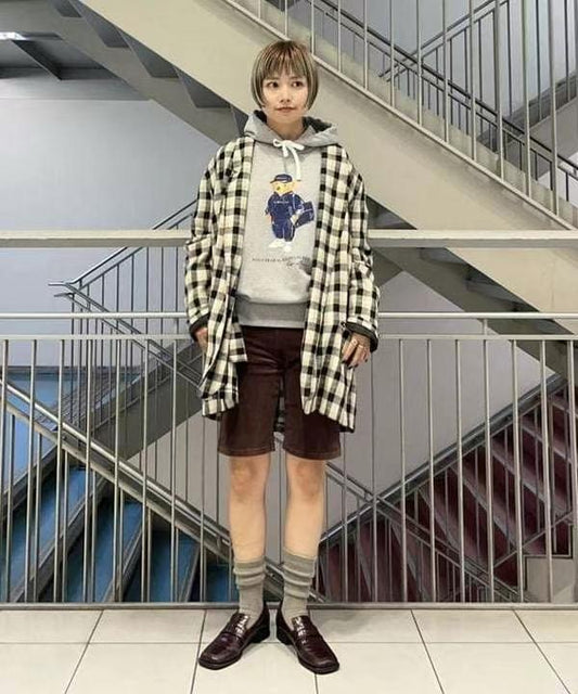 Polo bear with tote bag logo hoodies