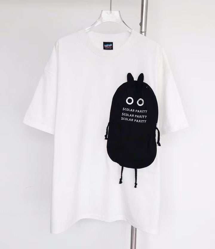 Scolar刺繡拉鏈tee
