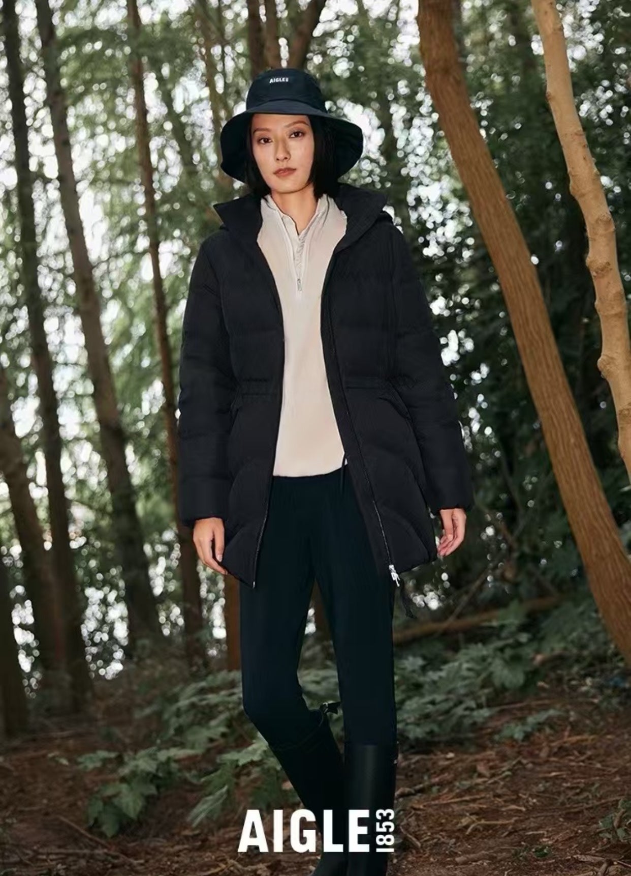 Aigle中長羽絨