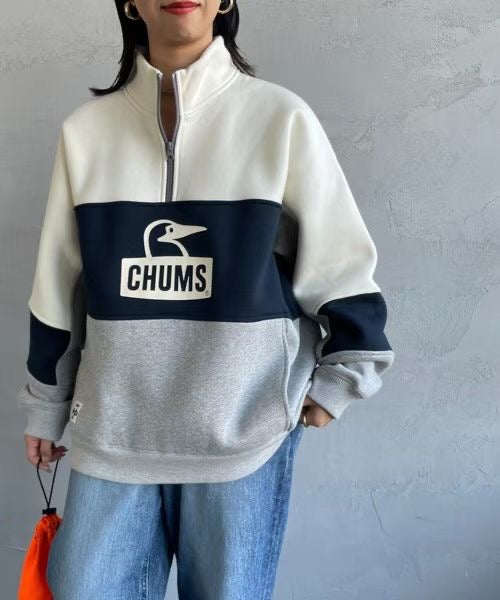Chums撞色企領衛衣