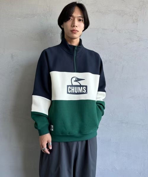 Chums撞色企領衛衣