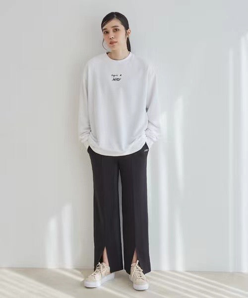Agnes b潦草印花衛衣