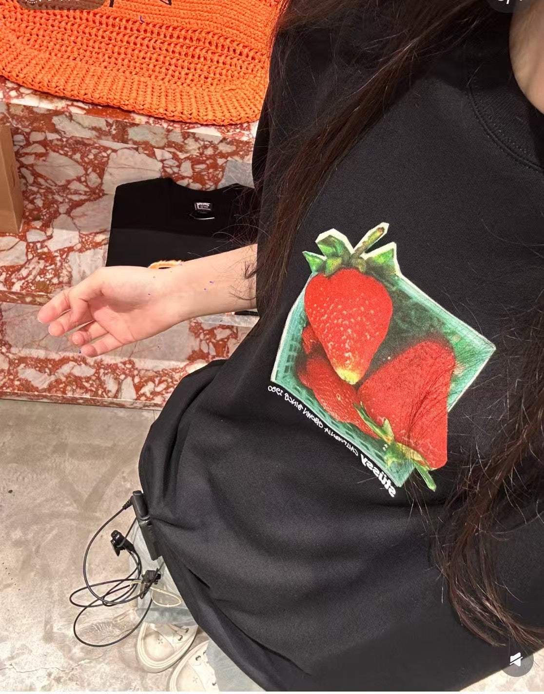 Stussy x strawberry tee