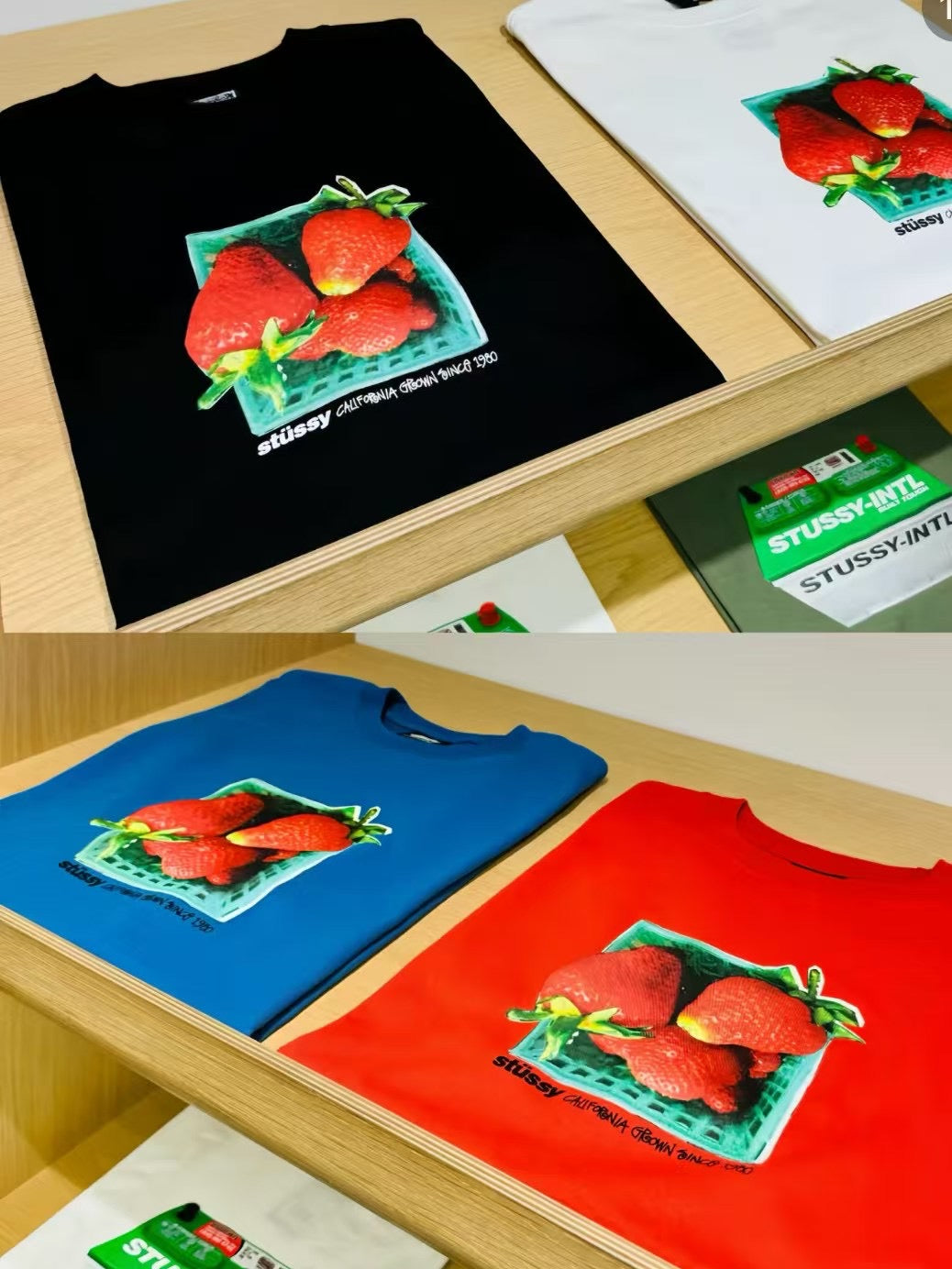 Stussy x strawberry tee
