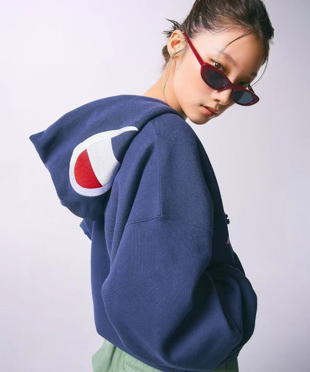 X girl x champion hoodies jacket