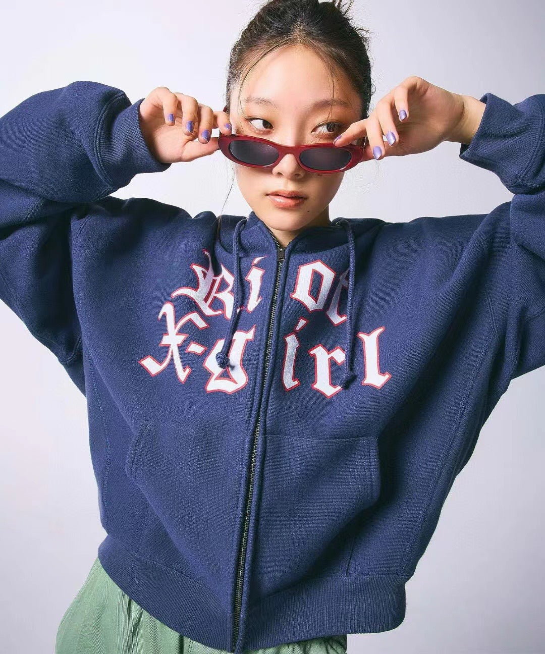 X girl x champion hoodies jacket