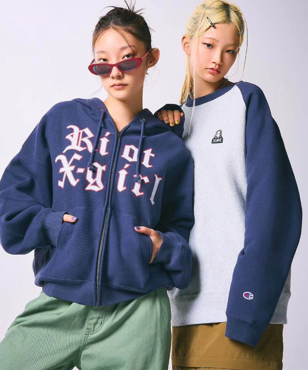 X girl x champion hoodies jacket