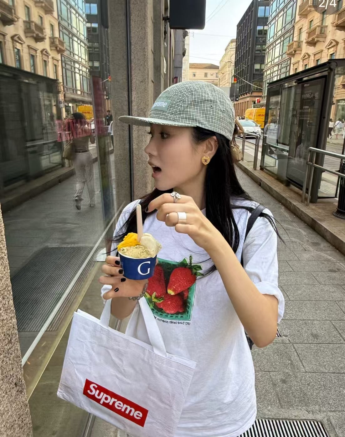 Stussy x strawberry tee
