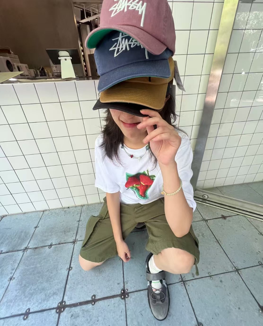 Stussy x strawberry tee