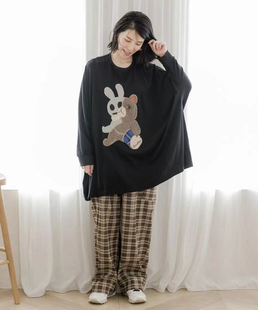 Scolar bear 闊身tee