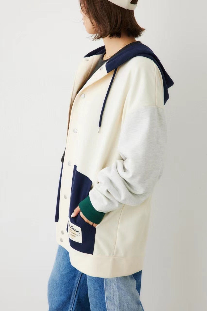 Rodeo crowns 拼色hoodies jacket