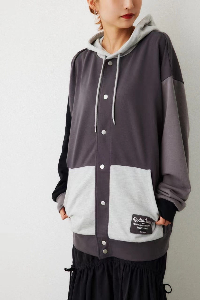 Rodeo crowns 拼色hoodies jacket