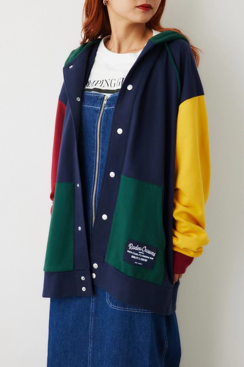Rodeo crowns 拼色hoodies jacket