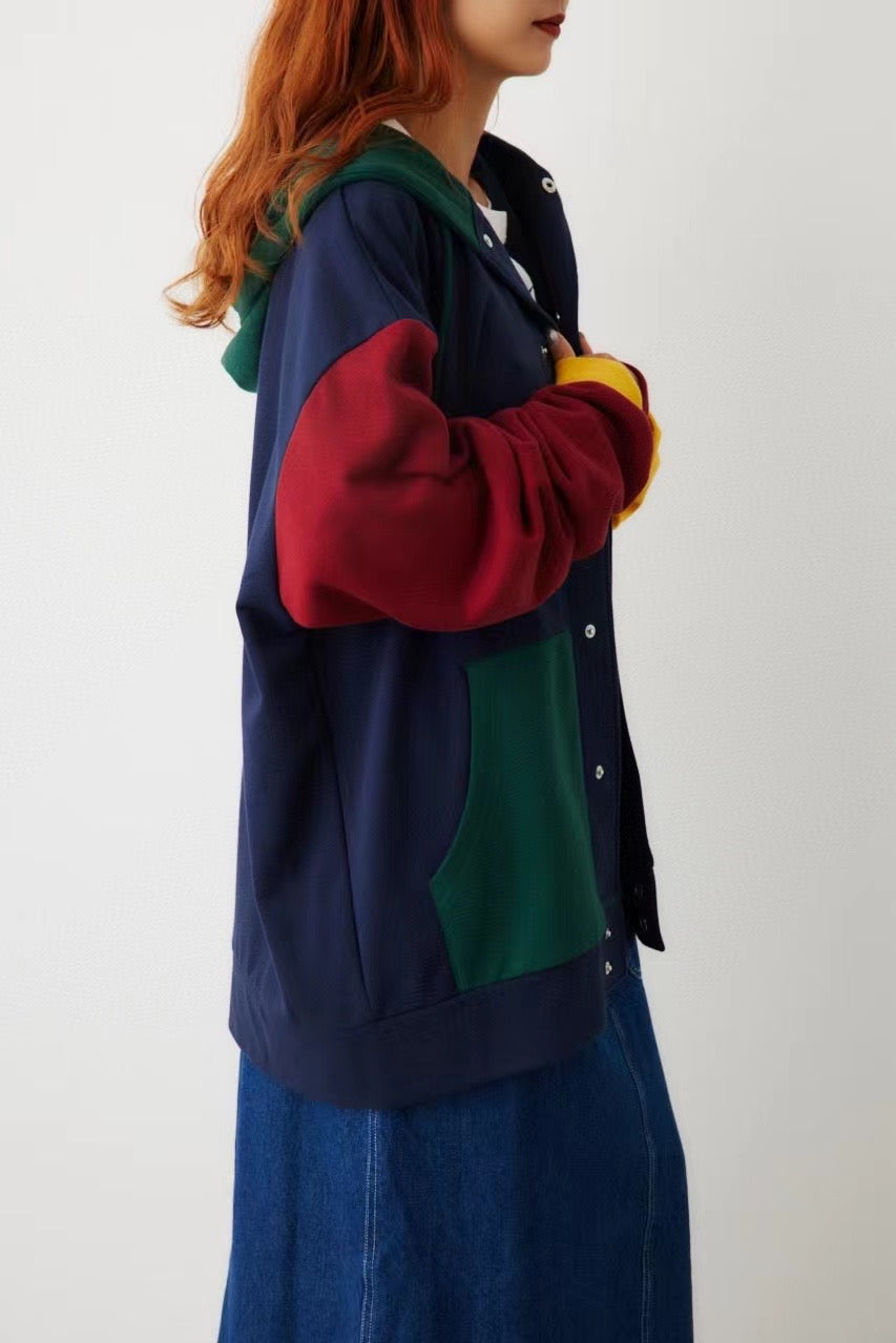 Rodeo crowns 拼色hoodies jacket