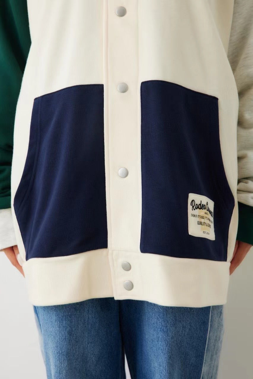 Rodeo crowns 拼色hoodies jacket