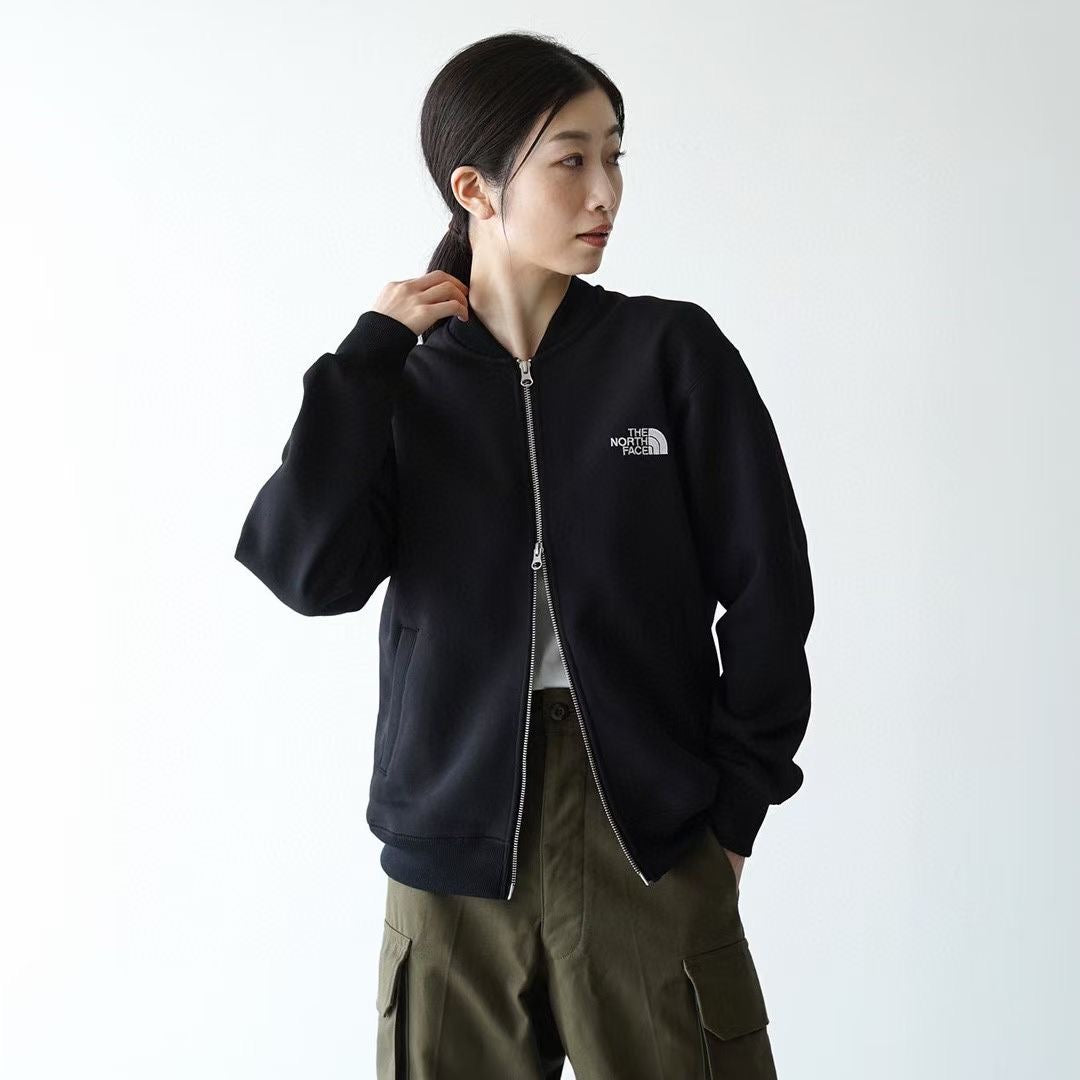 TNF 淨色拉鏈刺繡jacket