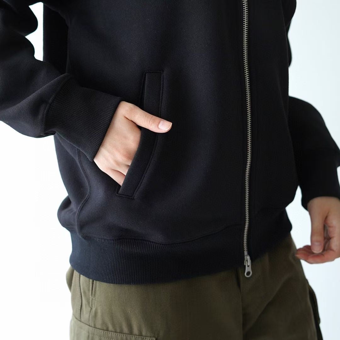TNF 淨色拉鏈刺繡jacket