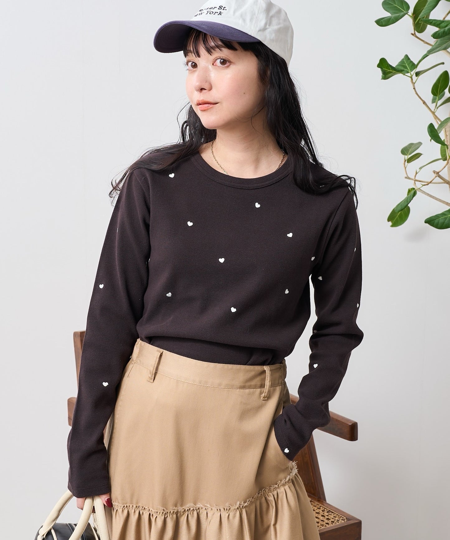 Freak store心心刺繡tee