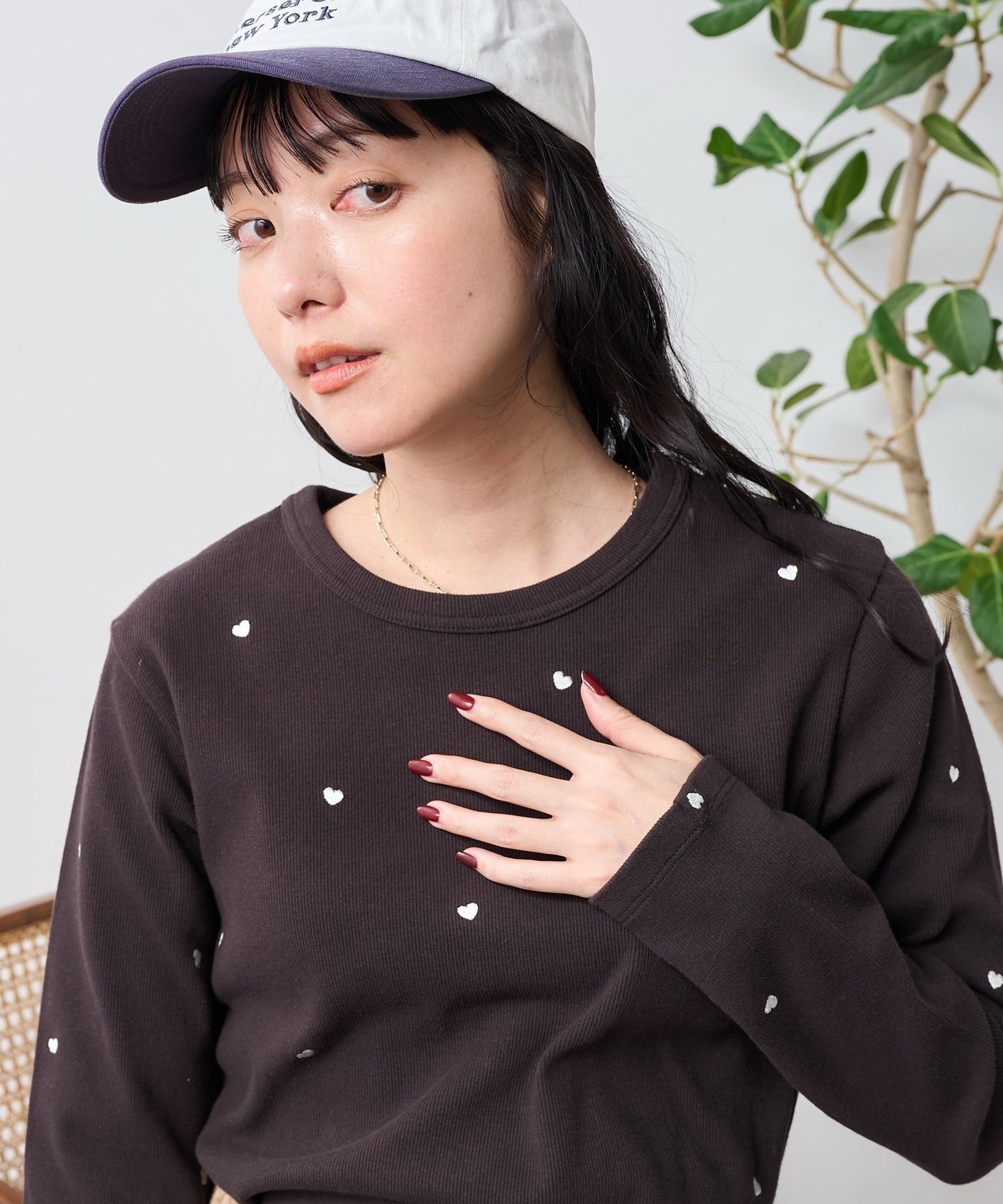 Freak store心心刺繡tee