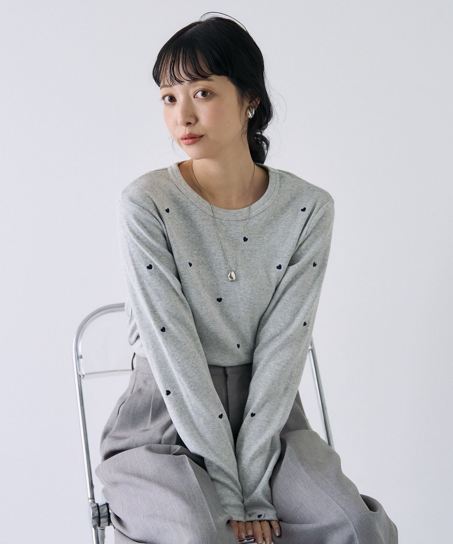 Freak store心心刺繡tee