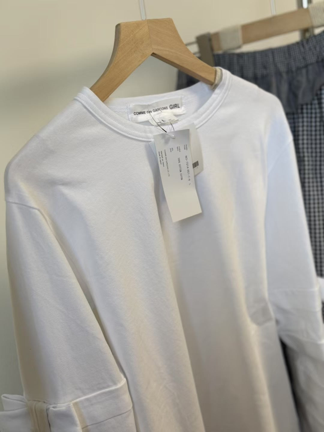 CDG girl蝴蝶結tee