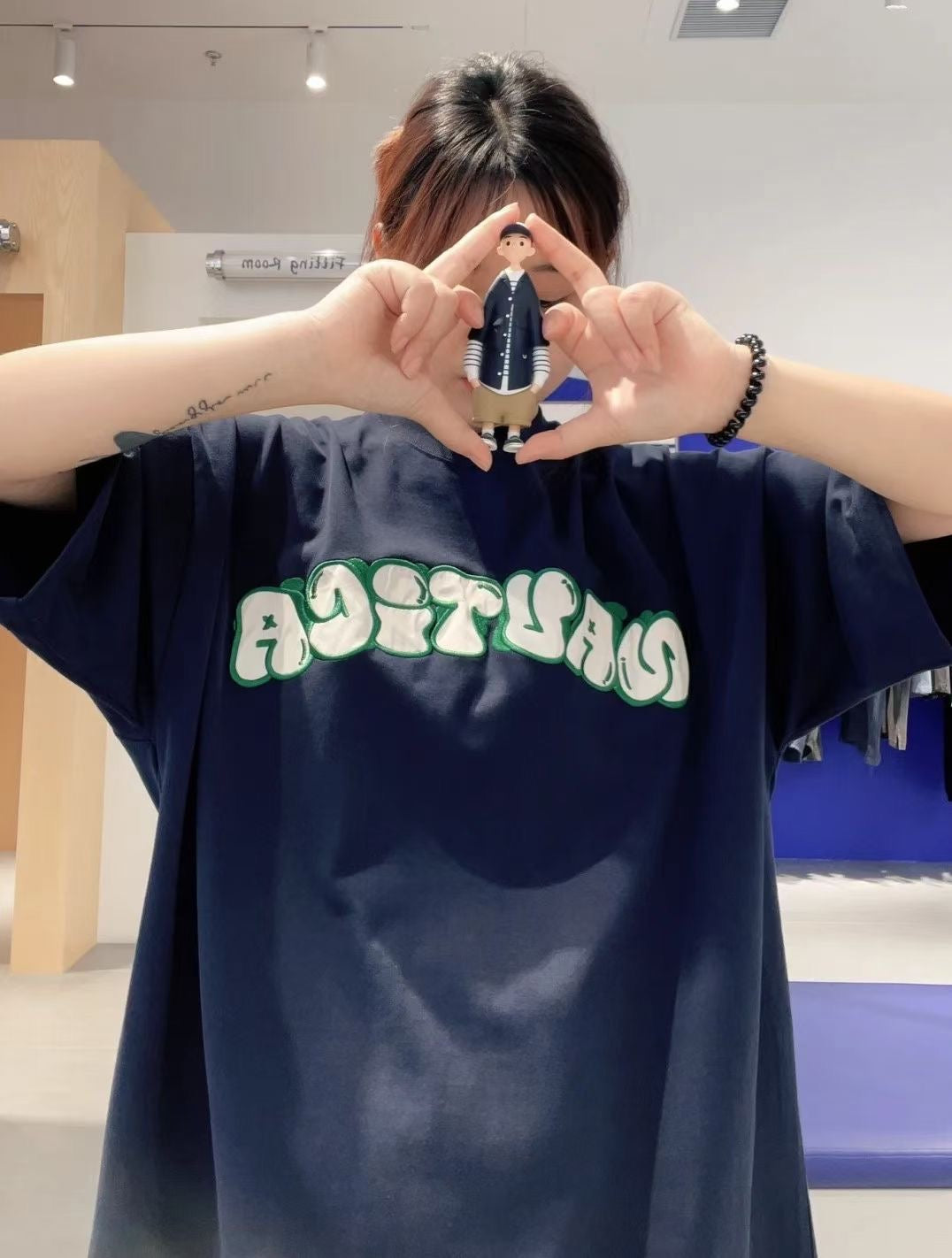 Nautica 布貼刺繡tee