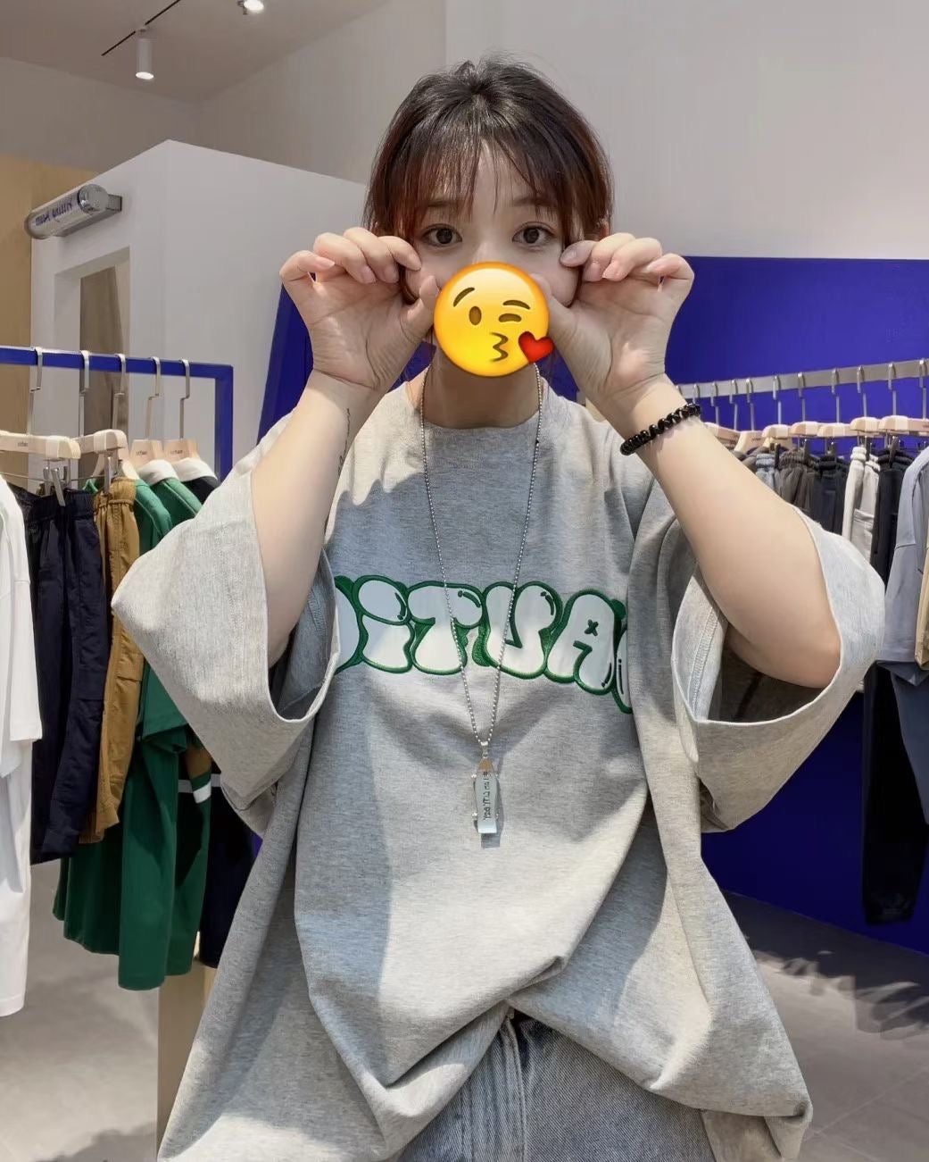 Nautica 布貼刺繡tee