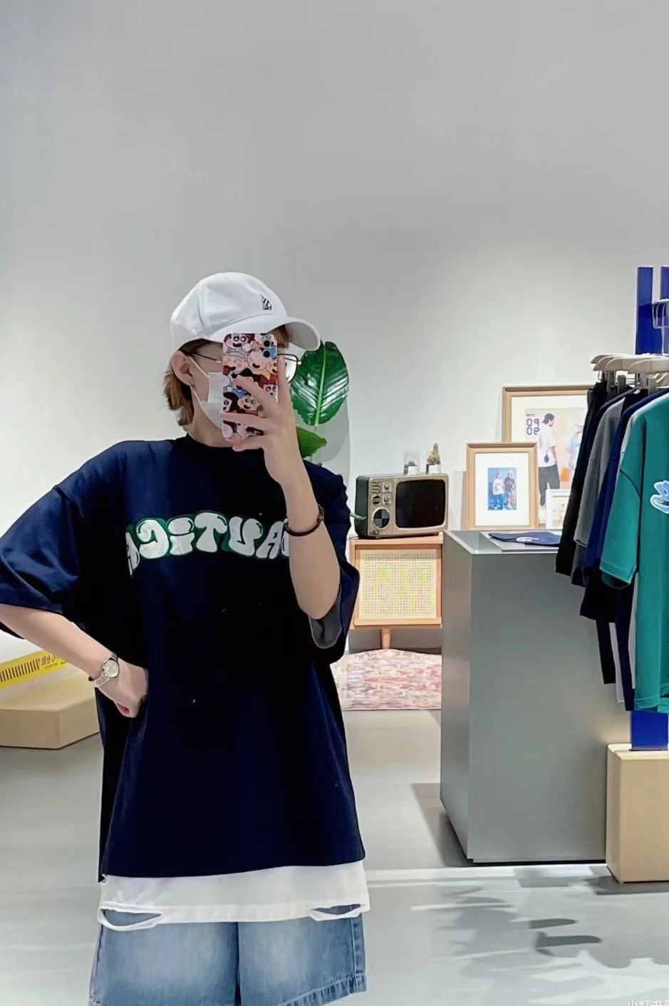 Nautica 布貼刺繡tee