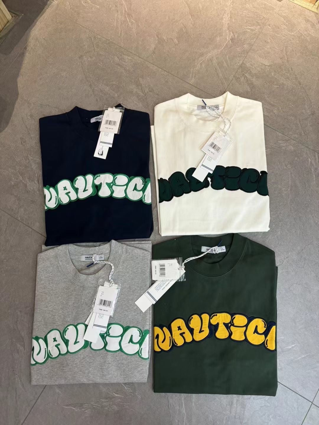 Nautica 布貼刺繡tee