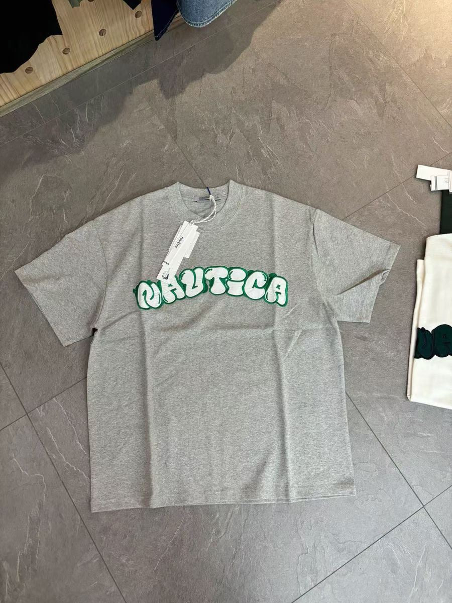 Nautica 布貼刺繡tee