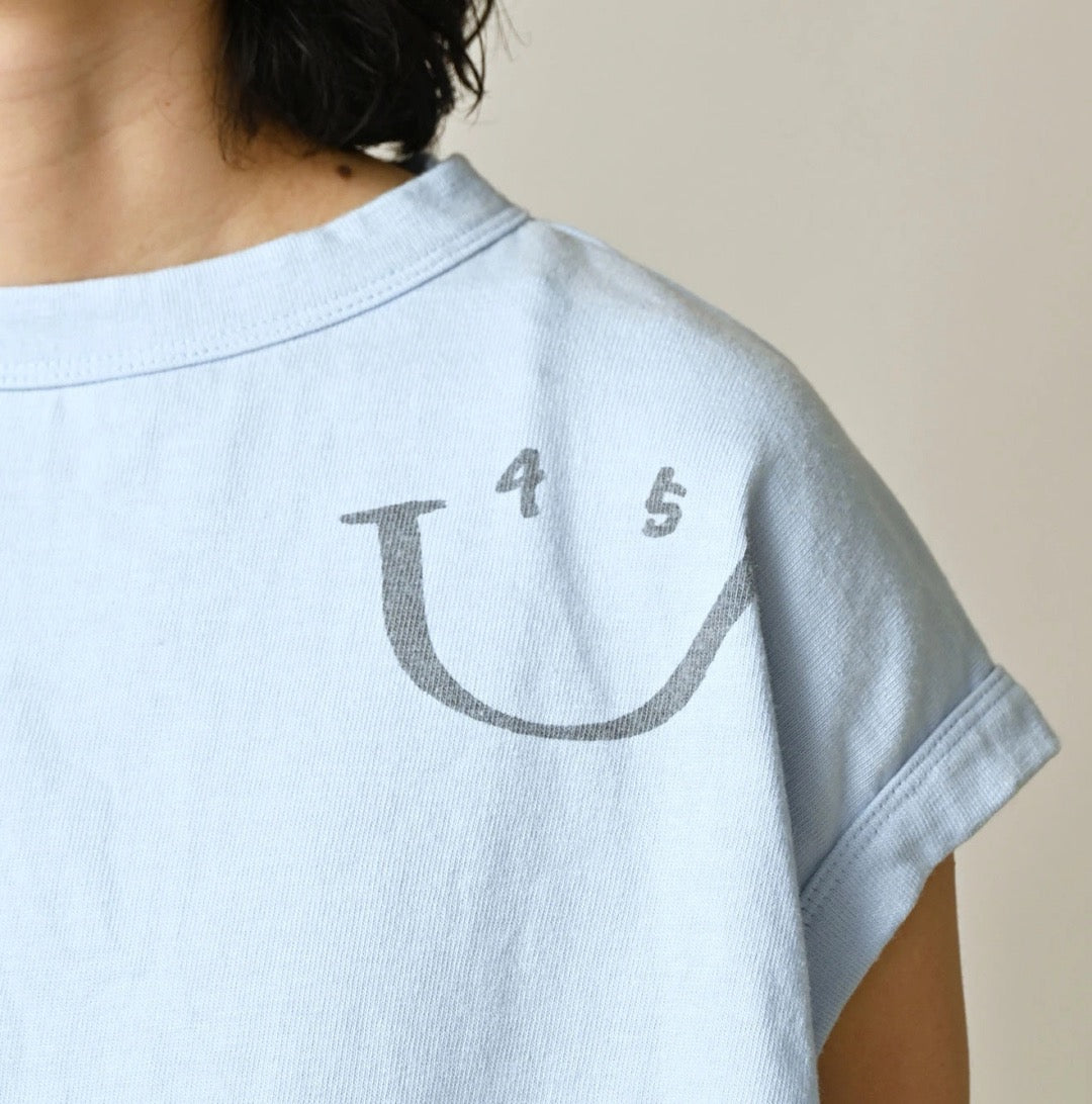 45R smile印花tee