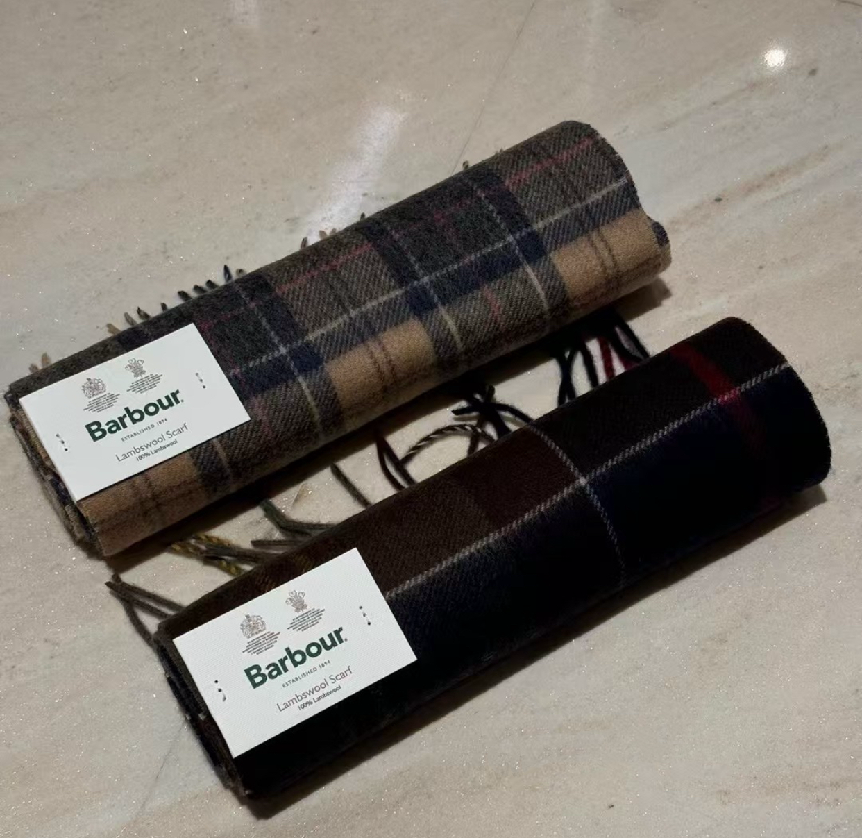 Barbour 格仔頸巾