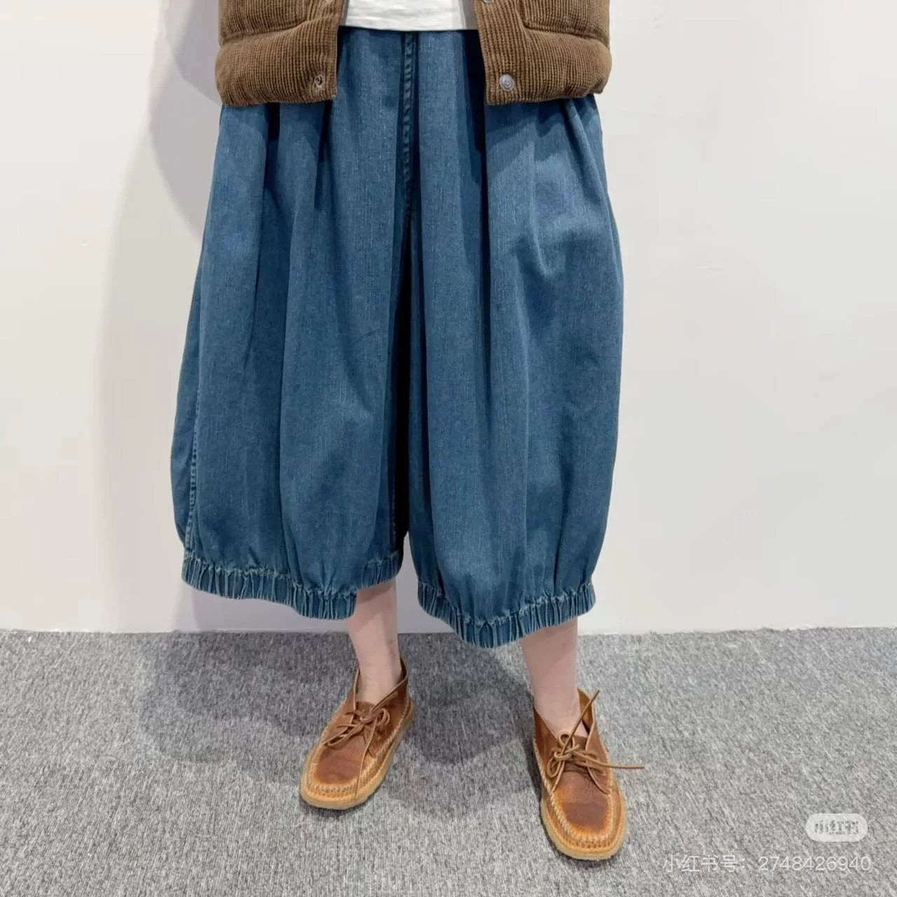 45R燈籠牛仔褲
