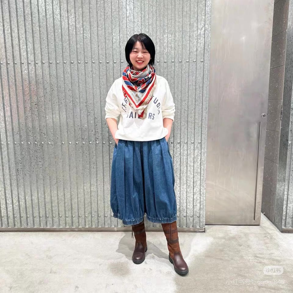 45R燈籠牛仔褲