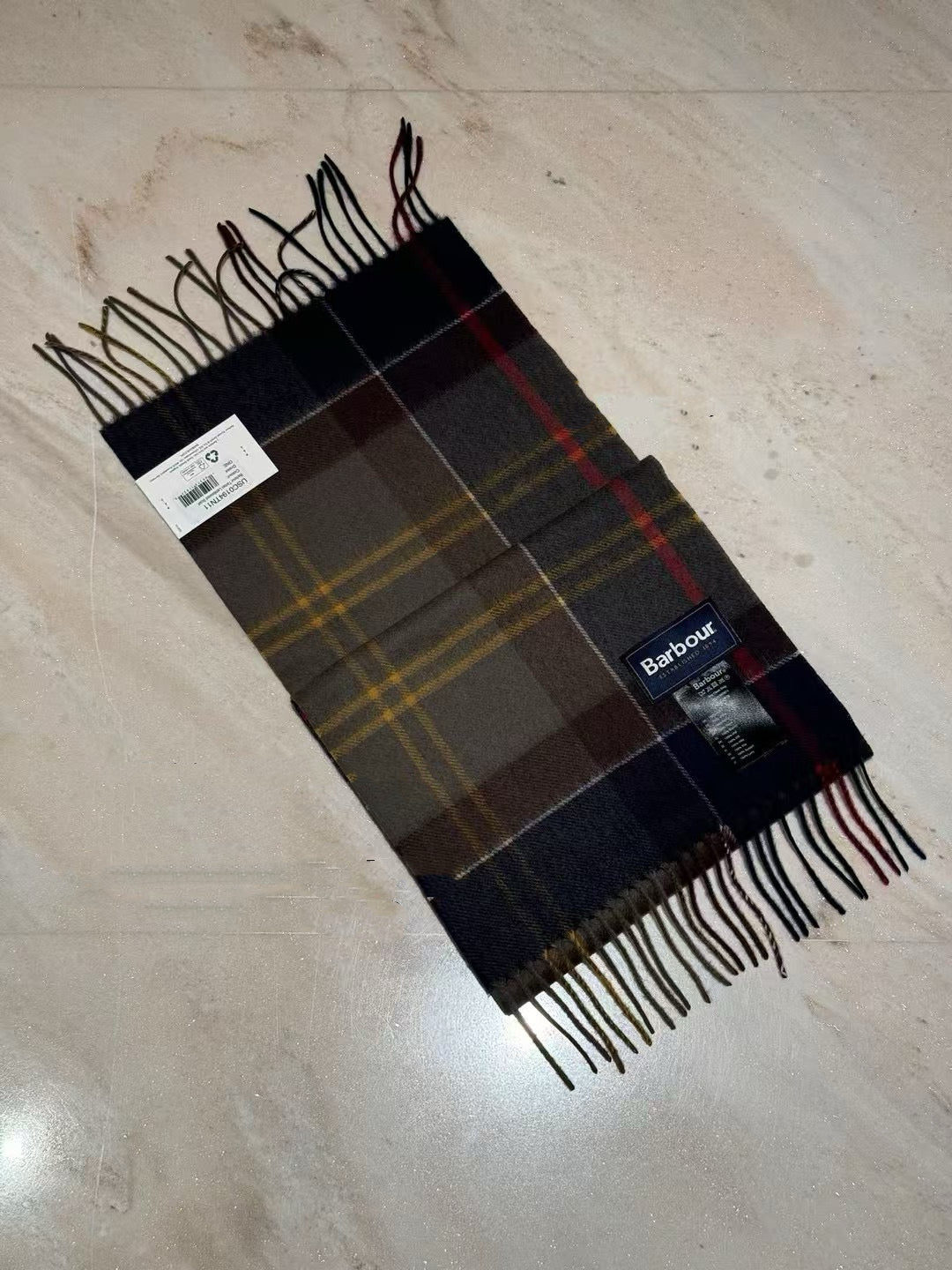 Barbour 格仔頸巾