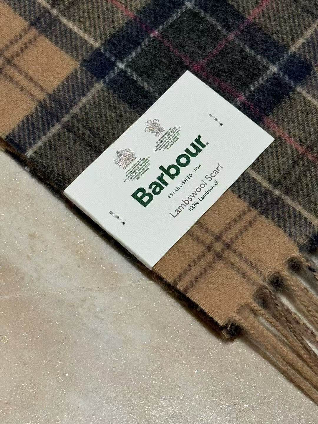 Barbour 格仔頸巾
