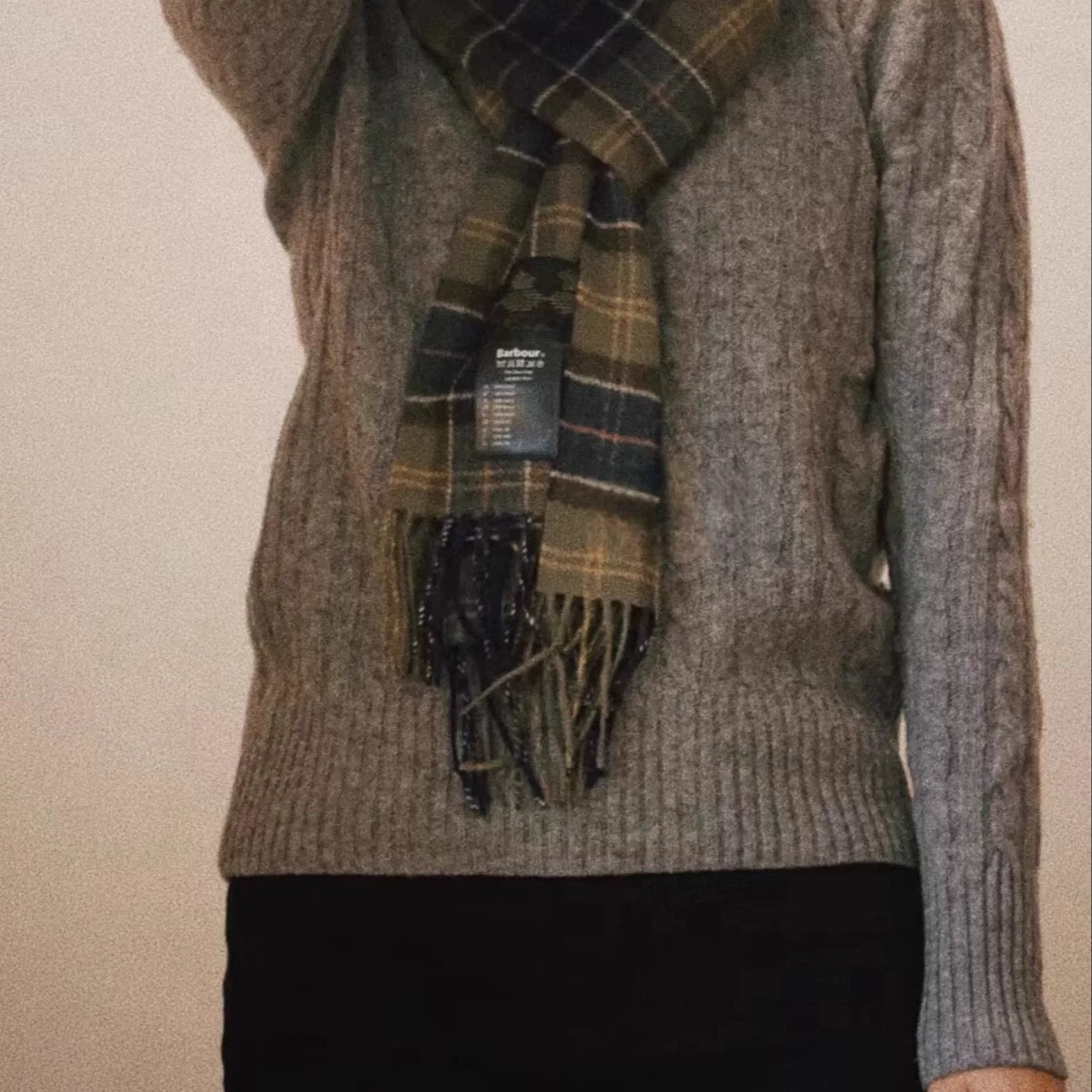 Barbour 格仔頸巾
