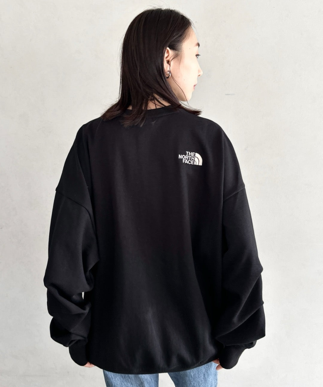 The north face 刺繡衛衣