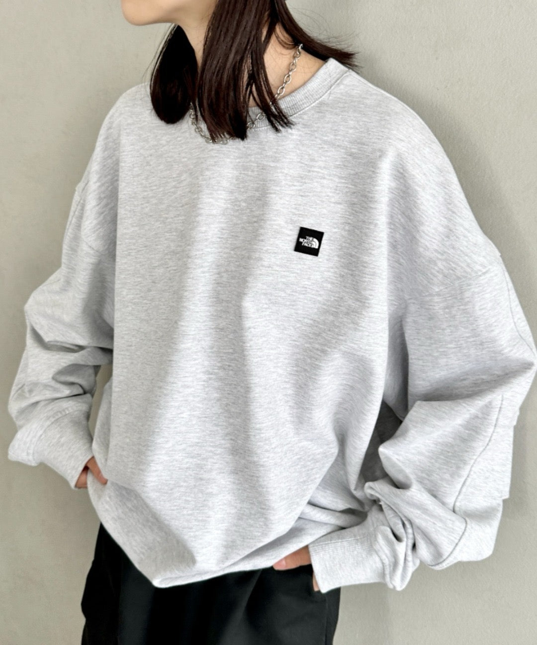 The north face 刺繡衛衣