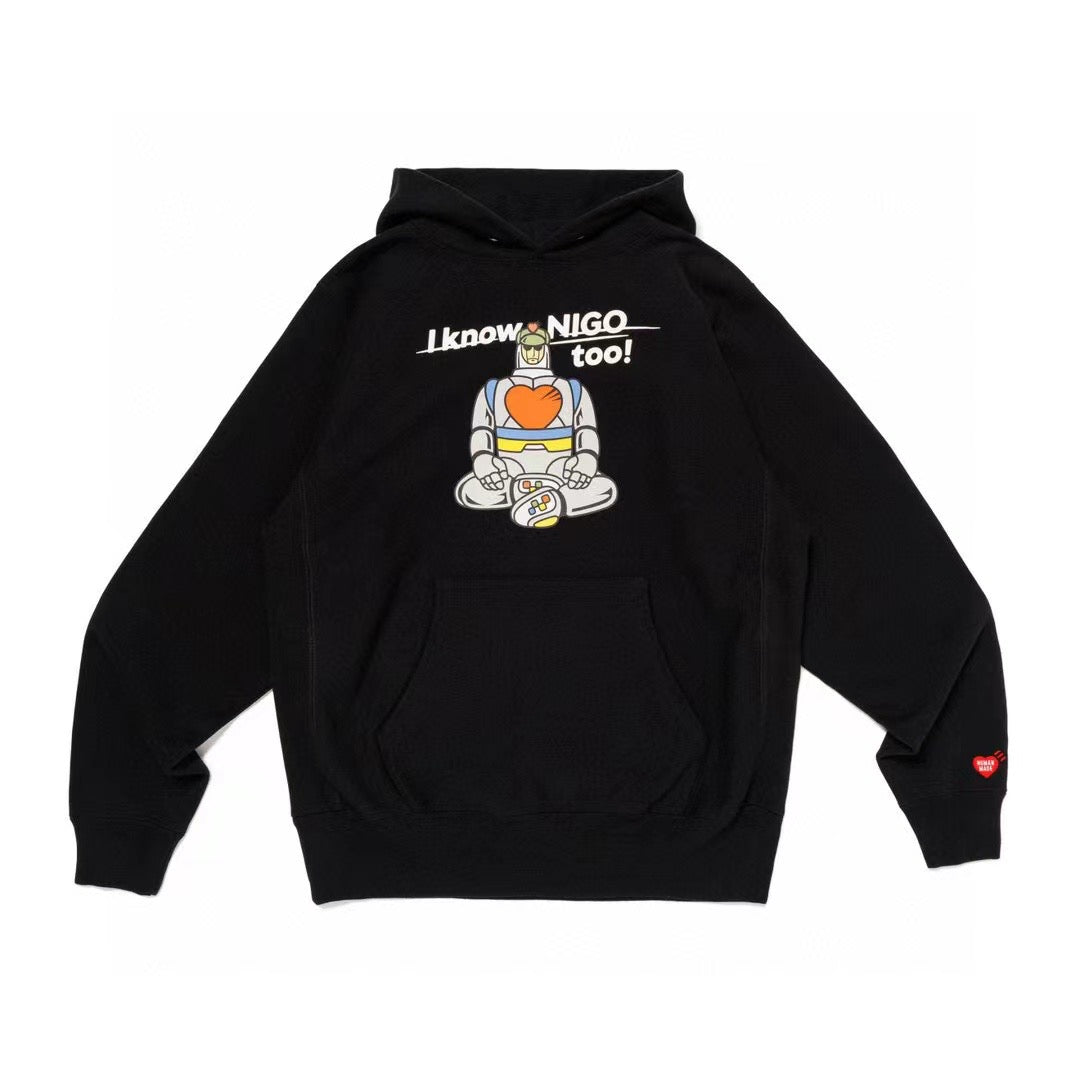 Human made robot hoodies