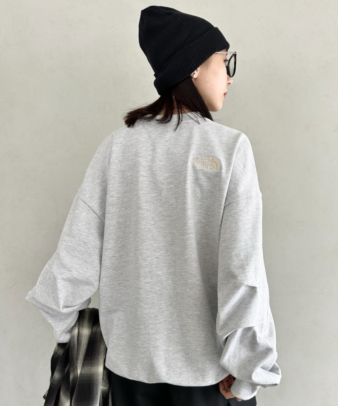 The north face 刺繡衛衣