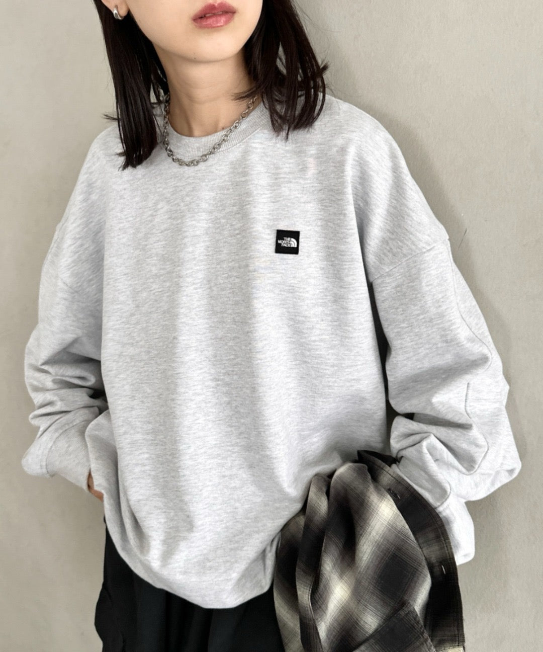 The north face 刺繡衛衣