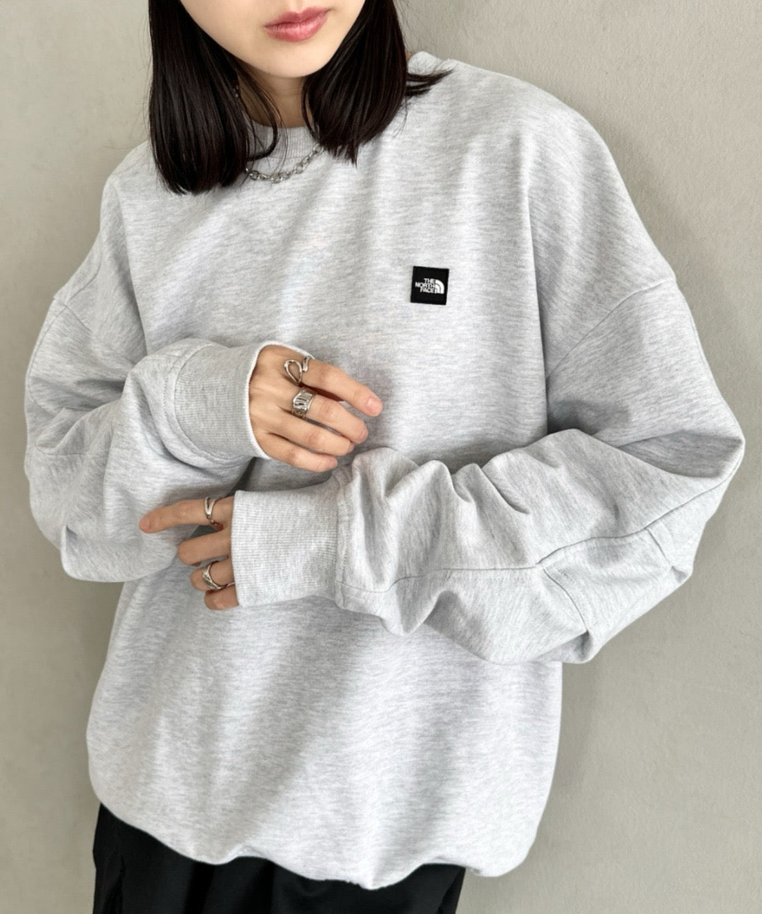 The north face 刺繡衛衣