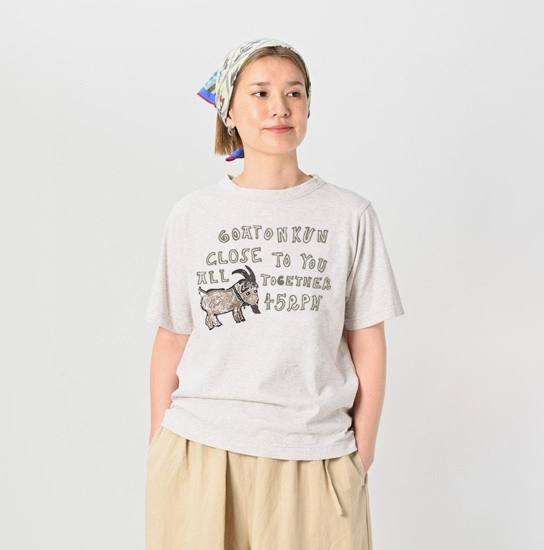 45R 羊角字母tee