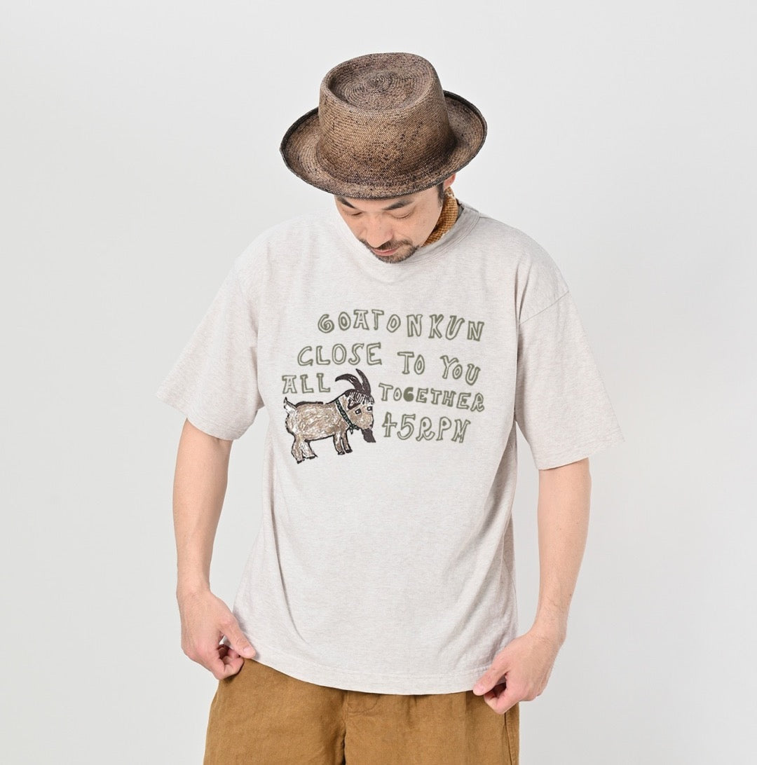 45R 羊角字母tee