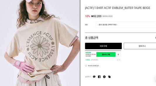 Mardi flower圓形印花短袖 tee